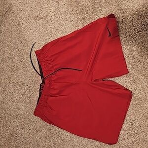 Red Nike Dri-fit shorts